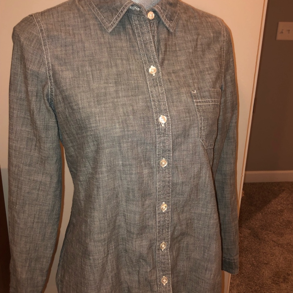 Charcoal brown button up